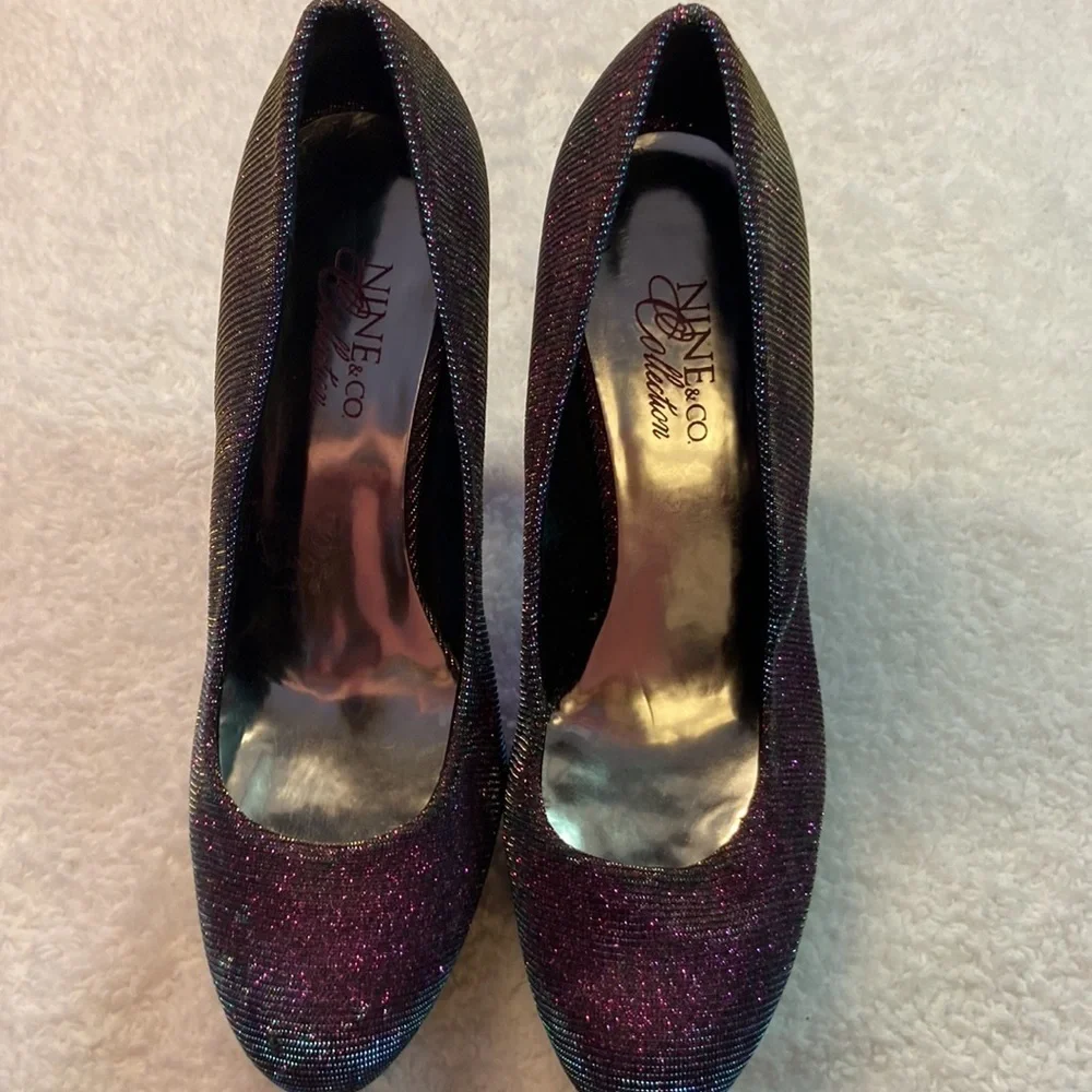 Nine & Co Collection IdealLove 4.5” Heel Platform Wedding/Holiday/Dressy EUC 8.5